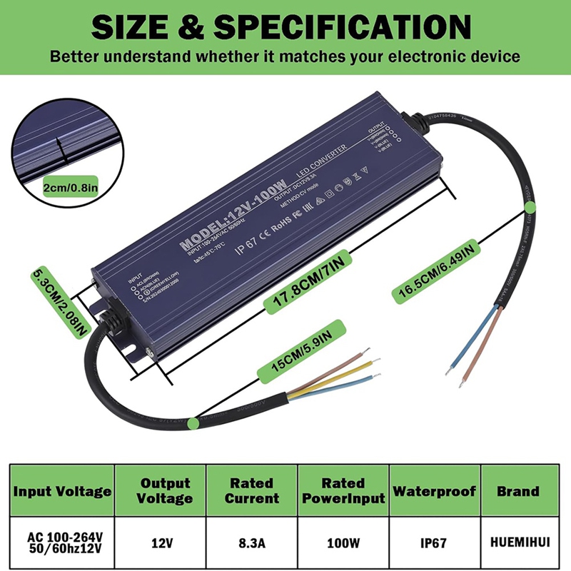 ● Zasilacz LED 12V, wodoodporn – Dc Power Supply 12V recenzja i cena
