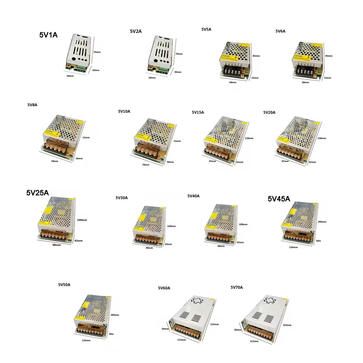 Zasilacz impulsowy DC 5V 2A 5A – Smps Power Supply recenzja i cena