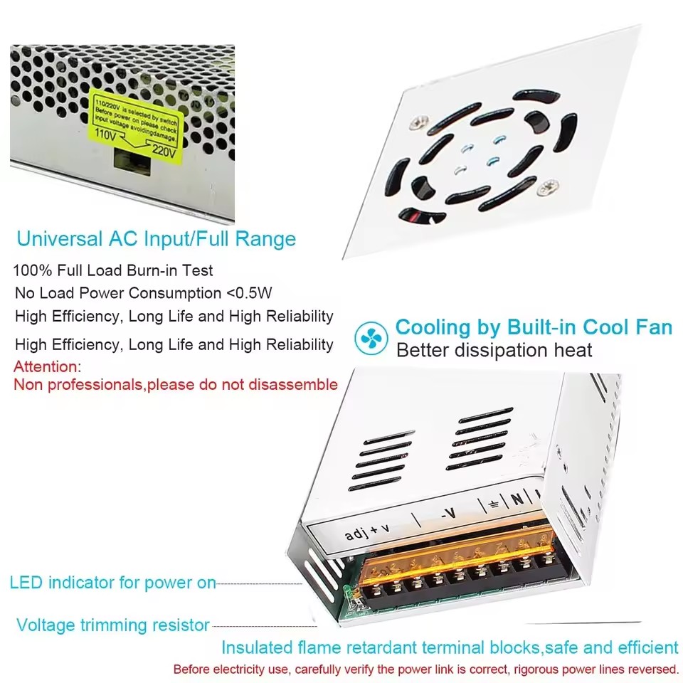 Zasilacz impulsowy DC 5V 2A 5A – Smps Power Supply recenzja i cena