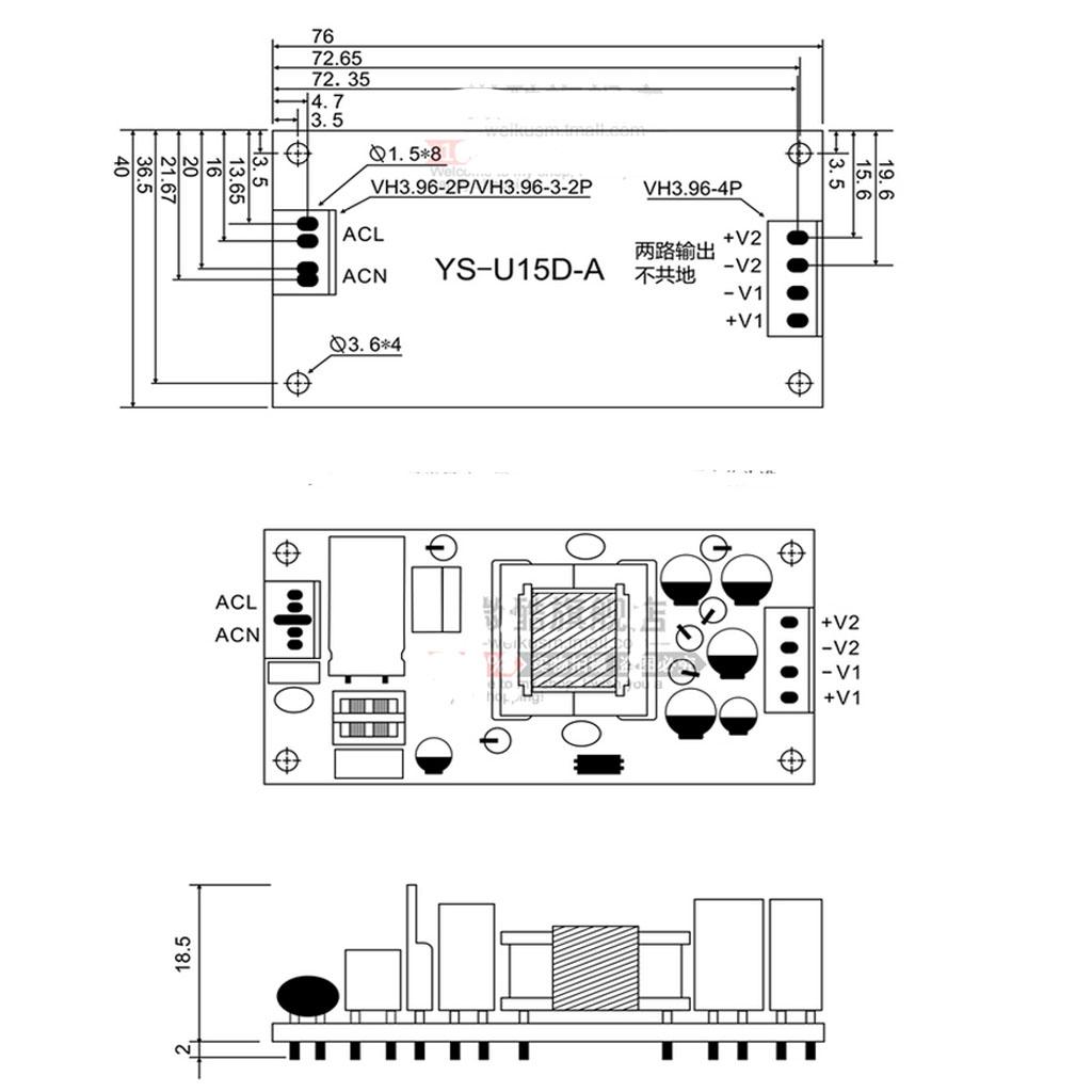 Moduł zasilania z podwójnym wy – Ac Power Supply recenzja i cena